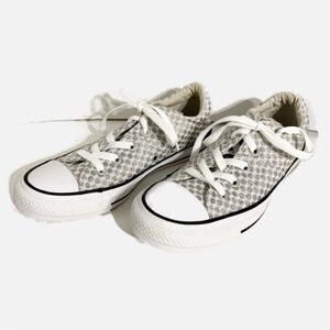 Converse Chuck Taylor Low Top All Stars Metallic Polka Dot Canvas Sneaker Silver